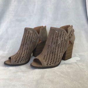 Jellypop Odessa High Heeled Peep Toe Bootie